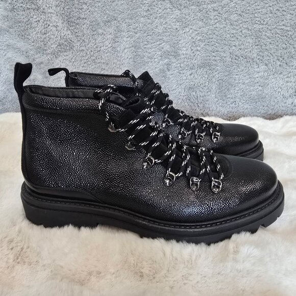 Kurt Geiger London Coniston Black Leather Hiker Boot Men\'s Size 44.5 or US 11.5 main image 10